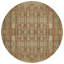 Tapis d'intérieur rond 8 po rond orange antidérapant lavable marocain
