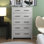 Commode 5 tiroirs H 46,7 po Walter