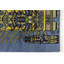 Tapis bleu Tribal 3X6