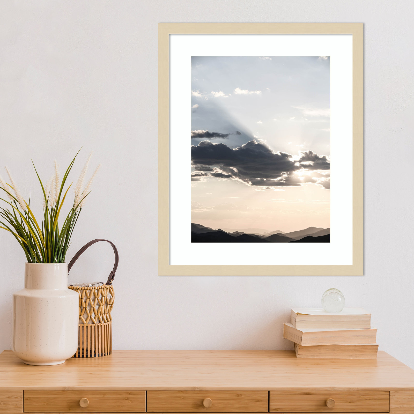Sonstraal Sunset by Shot by Clint Wood Framed Wall Art Print, Brown , 21" H x 17" W