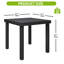 Sarait Garden Dining Table 78x78cm Square Outdoor Table with WPC Wood Top & Aluminum Frame