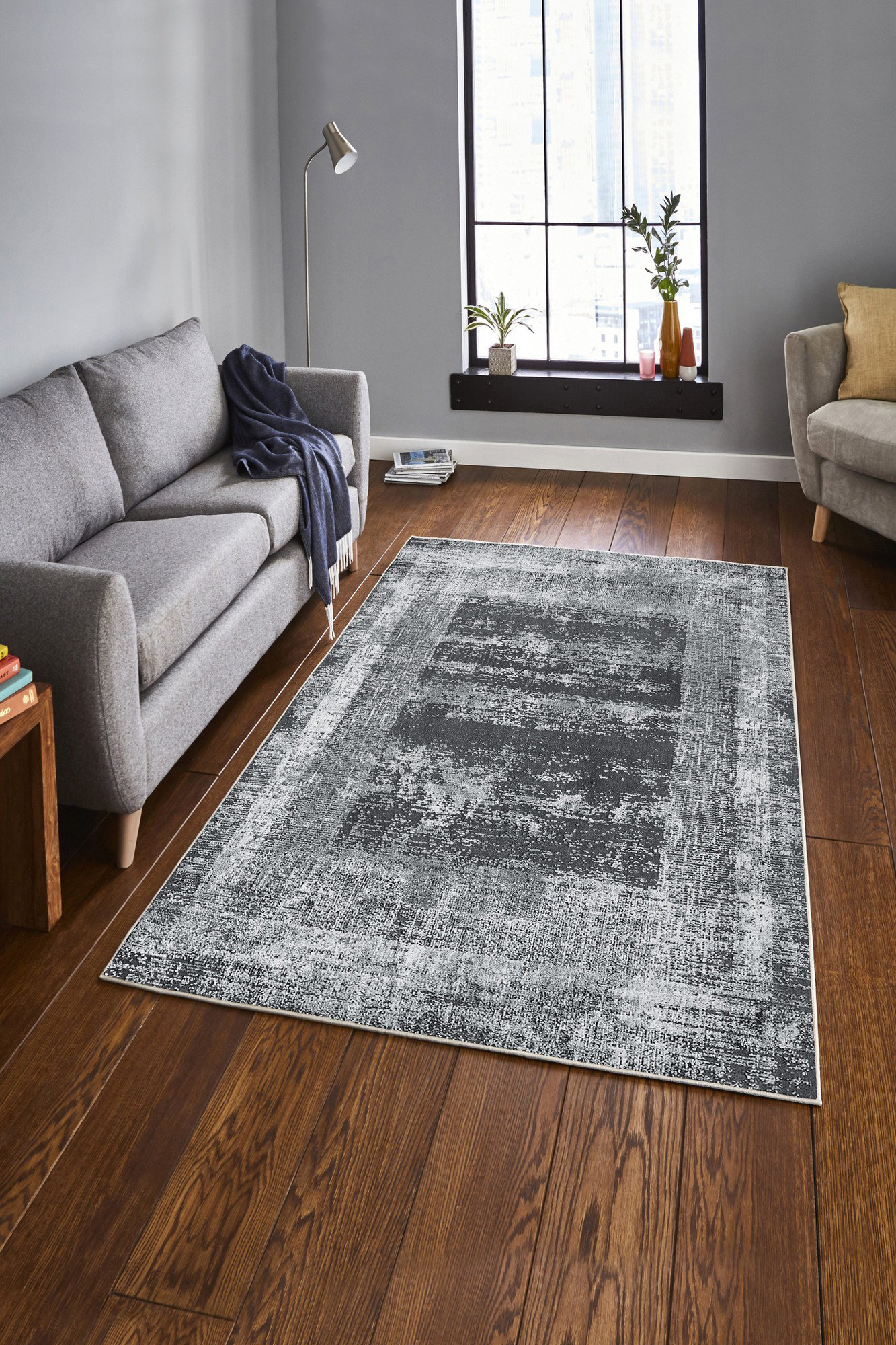 East Urban Home Rectangle Vax Machine Braided Polyester Area Rug in ...