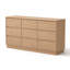 Commode à 9 tiroirs de rangement polyvalente avec compartiments spacieux, unité de rangement sur pied autoportante, mobilier multifonctionnel