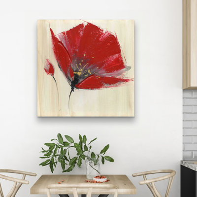 Two flowers - 32"x32" art on canvas