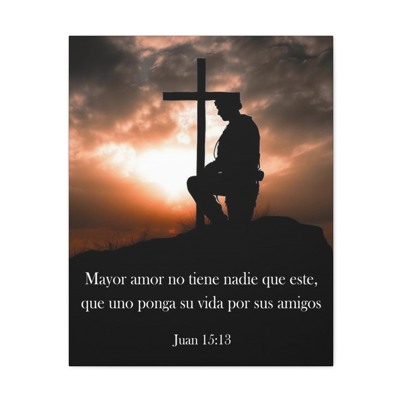 Impression d'art Juan Juan 15:13, H 24 po x l 18 po