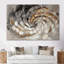 «Copper Luminous Abstract Spiral II - Abstract Modern Waves», ensemble de reproduction d'art mural-1712304787-1712304784-1712304778