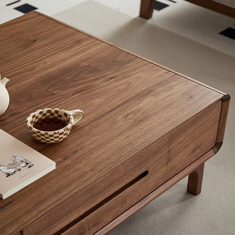 Nouvelle table basse en noyer de style chinois