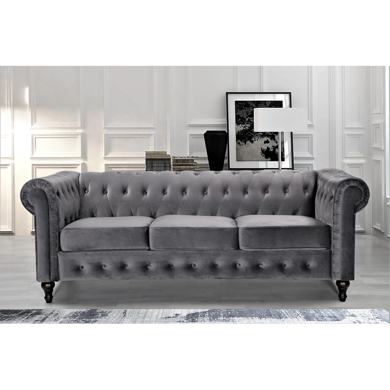 Arieana Upholstered 82.3'' Sofa, Gray