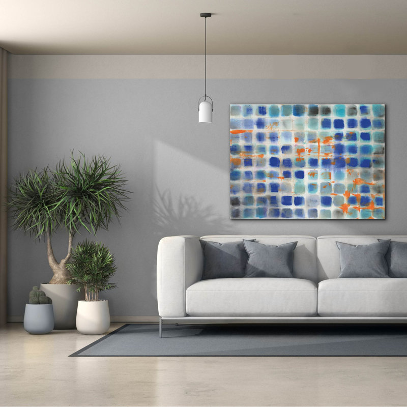 «Hip Geometric» par Danhui Nai, art mural sur toile, H 40 po x l 54 po