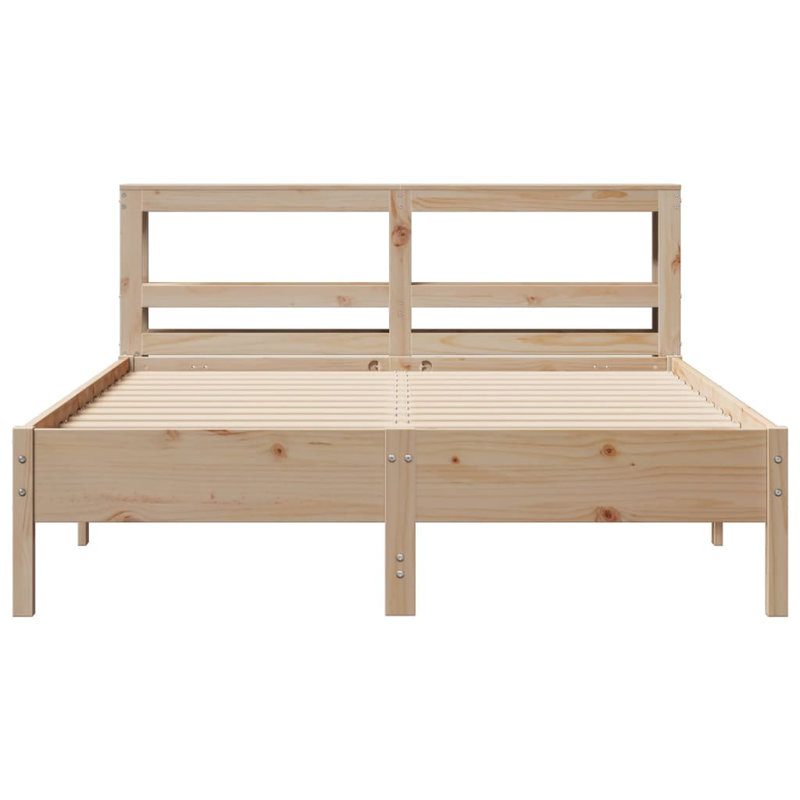 Storage Bed, Brown, European Double (140 x 200 cm)