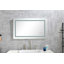 Miroir de salle de bain à DEL avec rétroéclairage avant et arrière-106813493