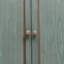 Crédence 4 portes Sanibel - vert, finition grise