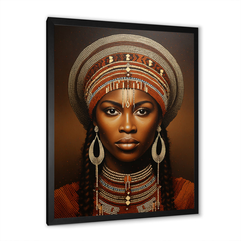 Syan World Cultures Samburou Beauté III, Cadre photo noir simple, H 32 po x l 16 po x P 1 po