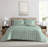Swift Home Windowpane Plaid 7-Piece Reversible Microfiber Lightweight Bed-In-A-Bag Set-104223970-104223979