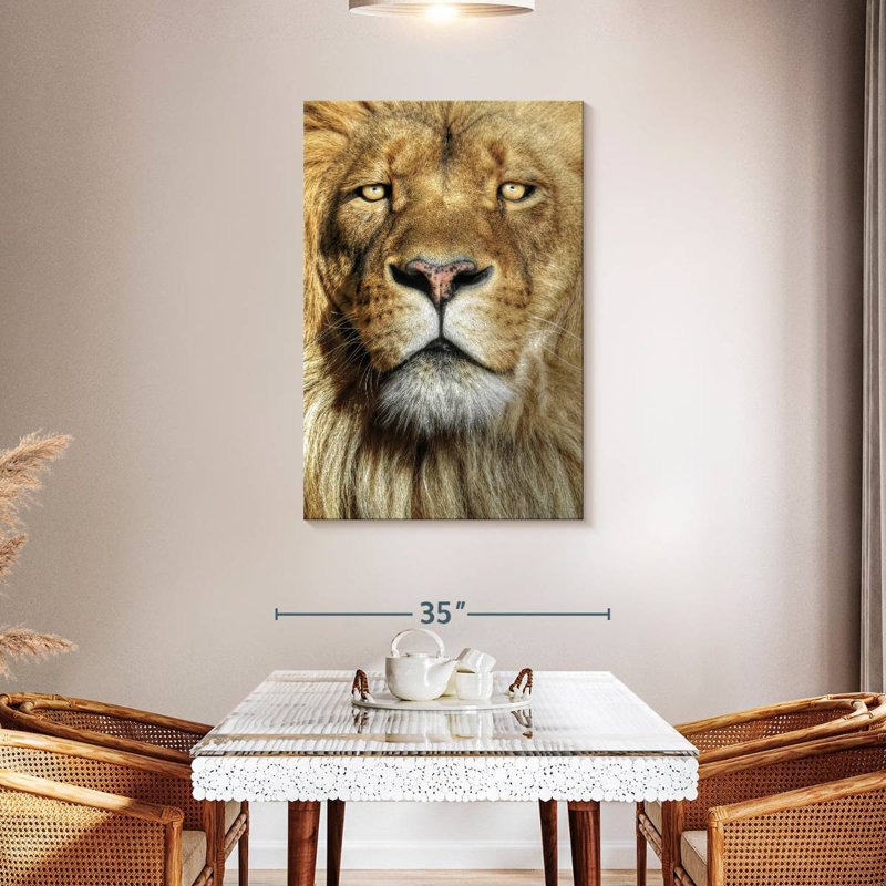 Brampt Epic Lion Head, 45" H x 30" W