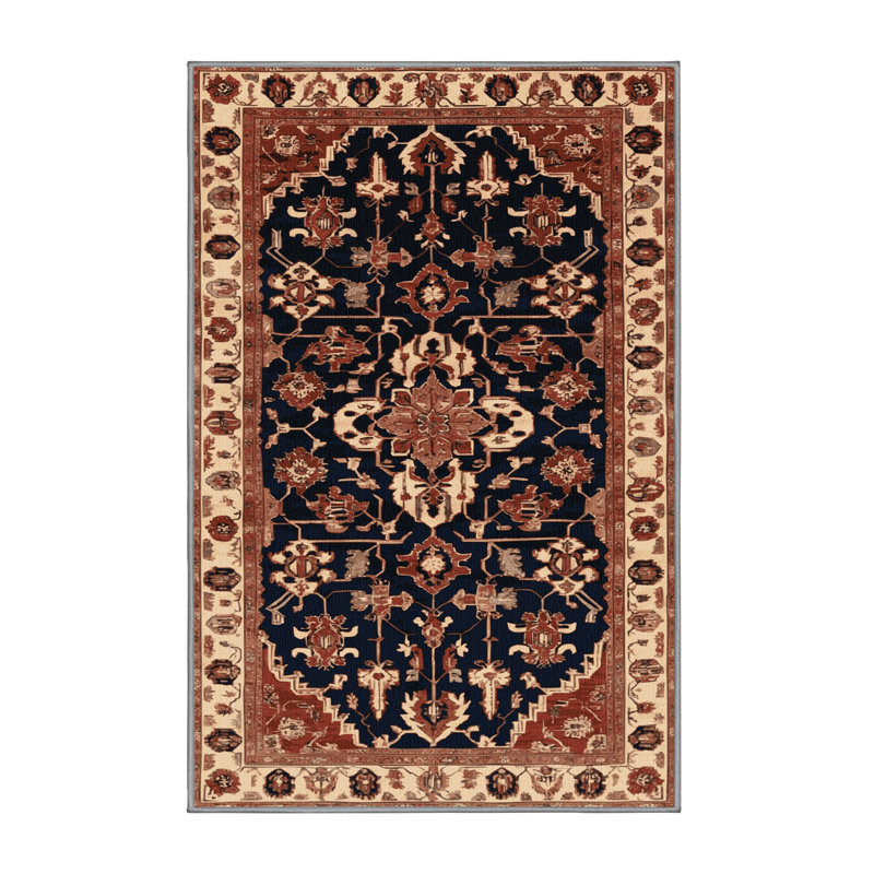 Machine Washable Persian Brown Area Rug, Rectangle 2' x 3'