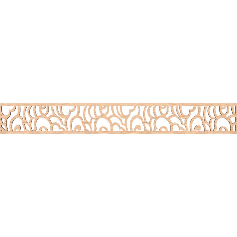 Moulure de panneau Springfield, Chêne rouge, H 6 po x l 46,5 po x P 0,25 po