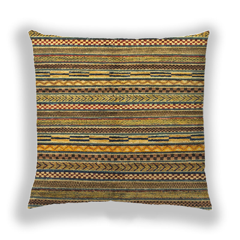 Abstract Reversible Throw Pillow, Microsuede