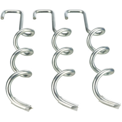Trixie piquets de sol robustes en acier pour chenil de luxe, torsade, 3 pièces
