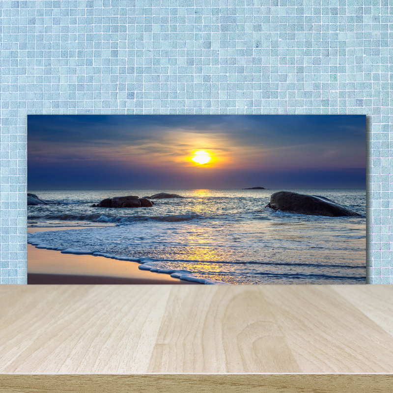 50cm W x 100cm L Glass Peel and Stick Panel