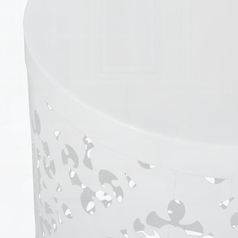 Metal Side Table(Set Of 2), White