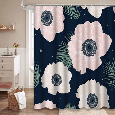 Rideau de douche Anemone Rose