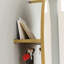 Armoire à chaussures murale brune avec miroir intégré, peu encombrante pour les petits vestibules, structure en métal thermolaqué, rangement encombrant pour les portes basculantes, miroir et tablette crochets en brun, dissimulée