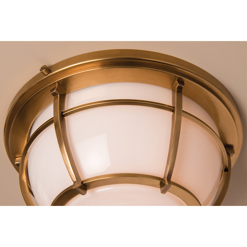 Conrad 2 - Light Flush Mount, Aged Brass