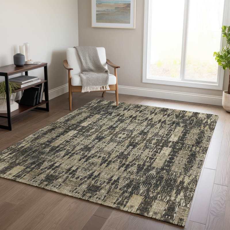 Tapis intérieur / extérieur Jurnee avec envers antidérapant, Rectangle 9 pi x 12 pi