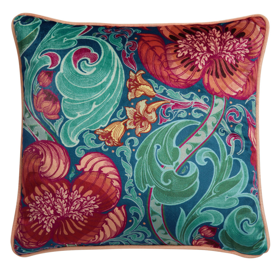Down the Dilly Damask Square Scatter Cushion Cover/Cushion with Filling - Image 3
