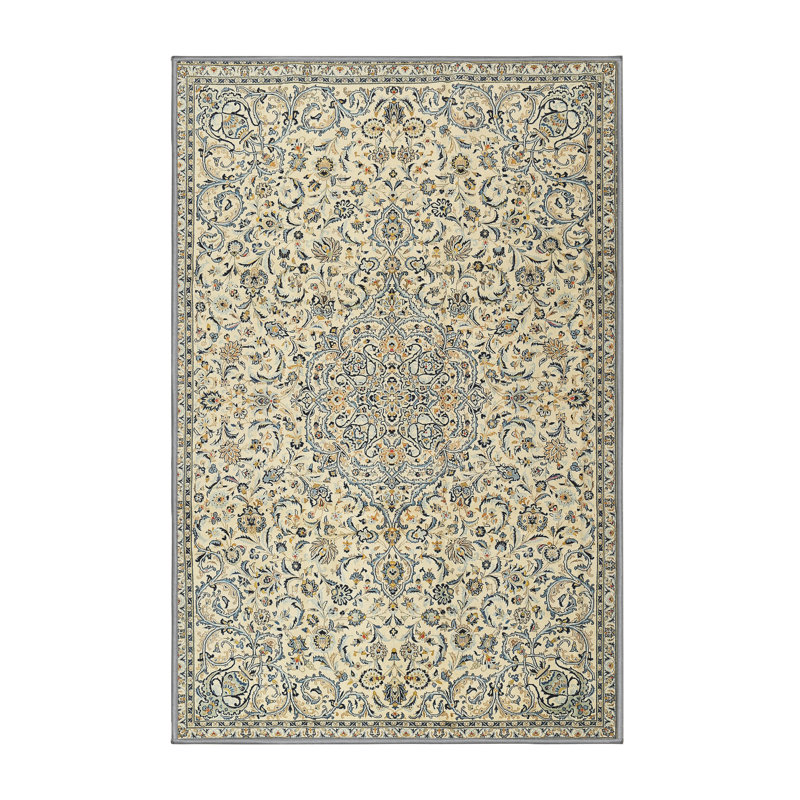 Tapis oriental beige, Rectangle 7 pi x 9 pi