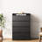 Living Room Sideboard Cabinet - Black With 4 Drawers For Storage, 26.19*16.09*38.57 In