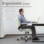 Fauteuil de direction en lin et velours pour bureau personnel-1401126767-1401126766