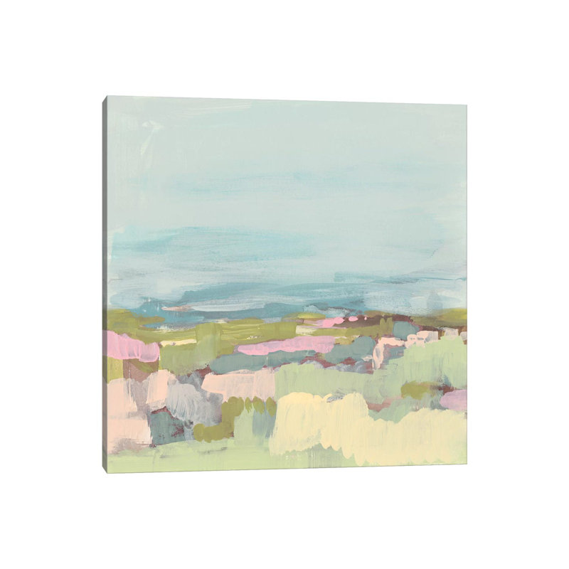 Reproduction d’art, "Sweet Scape I" par Jennifer Goldberger, H 18 po x l 18 po x 1,5 po, Toile tendue