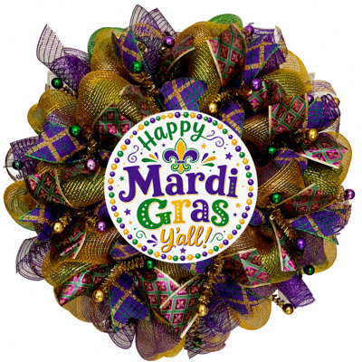 Couronne Happy Mardi Gras Y'all