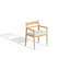 Teak Patio Dining Armchair with Cushion
