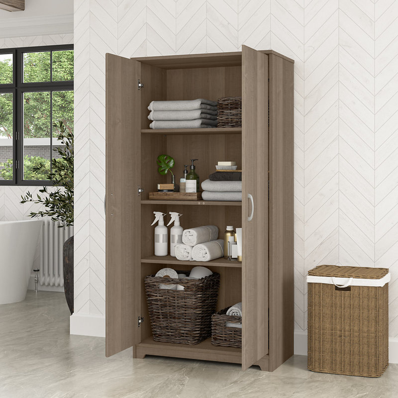 Callia Bathroom Cabinet, Light Brown