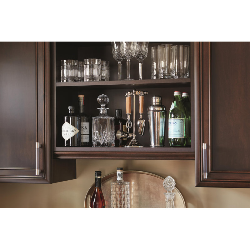 Polished Nickel and Gold Modern Cabinet Pull with Mounting Hardware