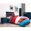 Red/Grey/White 100% Cotton 144 TC Reversible 2 Piece Duvet Cover Set-71060367