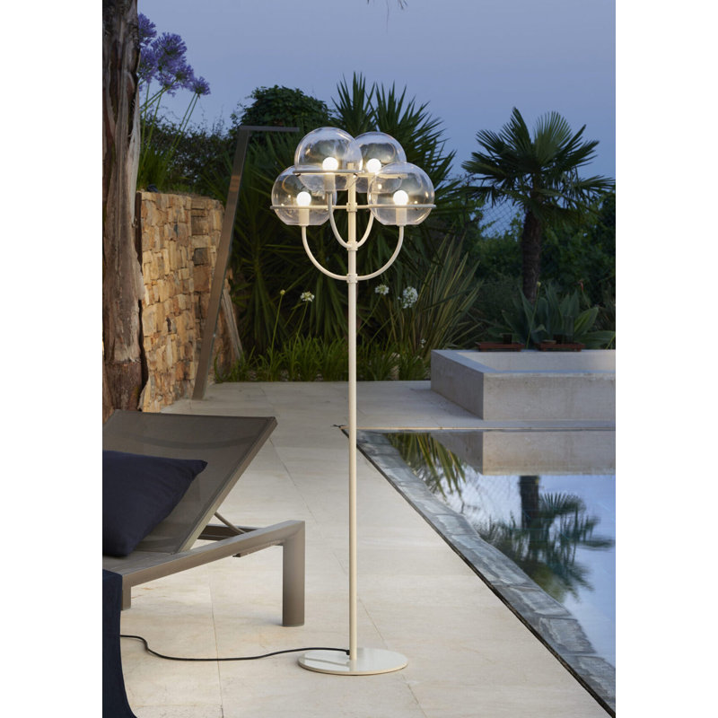 Lyndon Outdoor Floor Lamp, Ivory