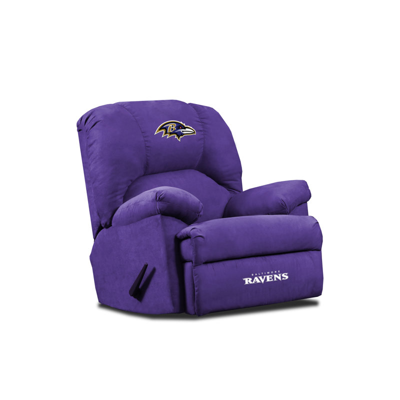 NFL Upholstered Recliner, Baltimore Ravens