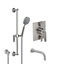 Rincon Bay 2.5 GPM Styletherm Thermostatic Complete Shower System with Handshower Slide Bar and Tub Spout