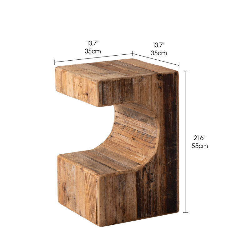 Solid Wood Side Table Set