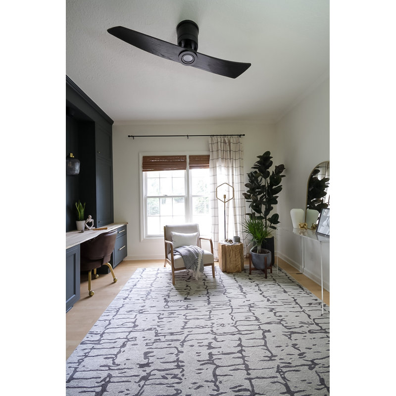 Lindsay 52'' Ceiling Fan with LED Lights, Matte Black, Matte Black