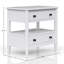 Table de chevet ouverte avec 2 tiroirs-370073373