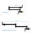 Stretchable Double-jointed Brass Modern Wall Mount Kitchen Pot Filler For Efficient Cooking