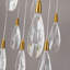 Lustre pour îlot de cuisine à DEL en cristal 31 lumières Naleya-1810158059