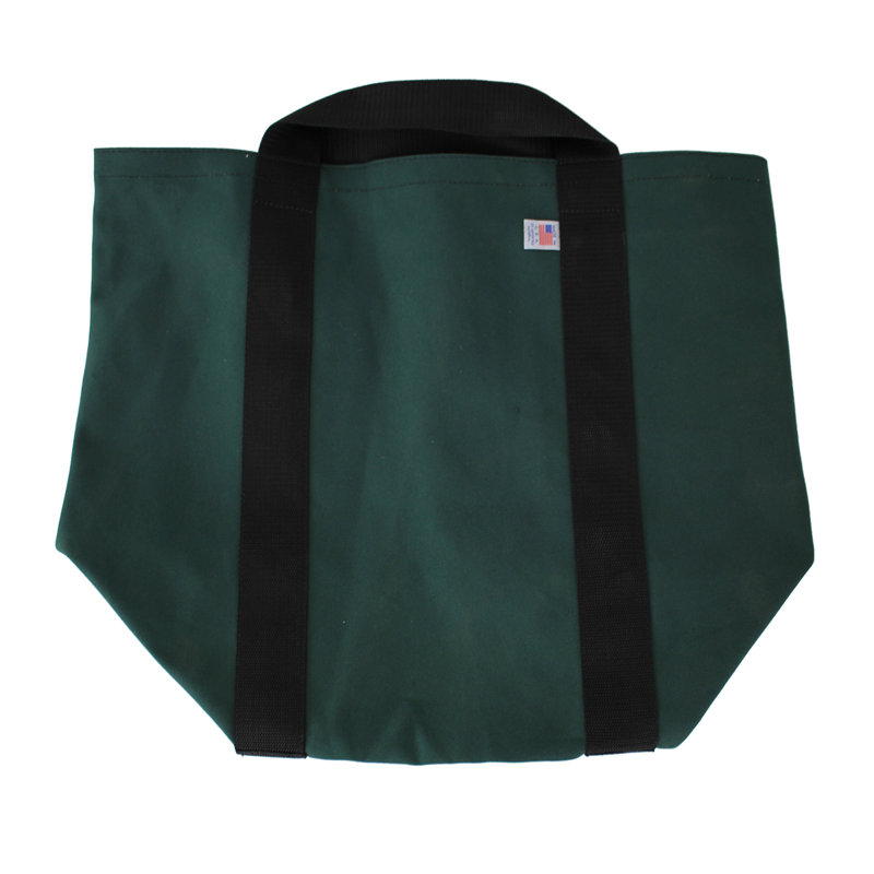 Green Canvas Log Carrier Bag