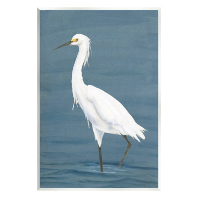 Aigrette sur la plage par Michael Willett