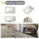 Los Flexi 21" x 15" Bathroom Undermount Sink with Overflow, White Ceramic Rectangular Vanity Sink